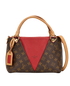 V Tote BB, &pound;1,200, Handbags, Red, Canvas/Leather, Front view